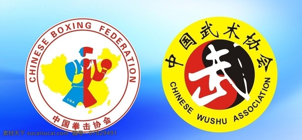 中国 武术 拳击 协会 标志 中国武术协会 中国拳击协会 矢量图 广告