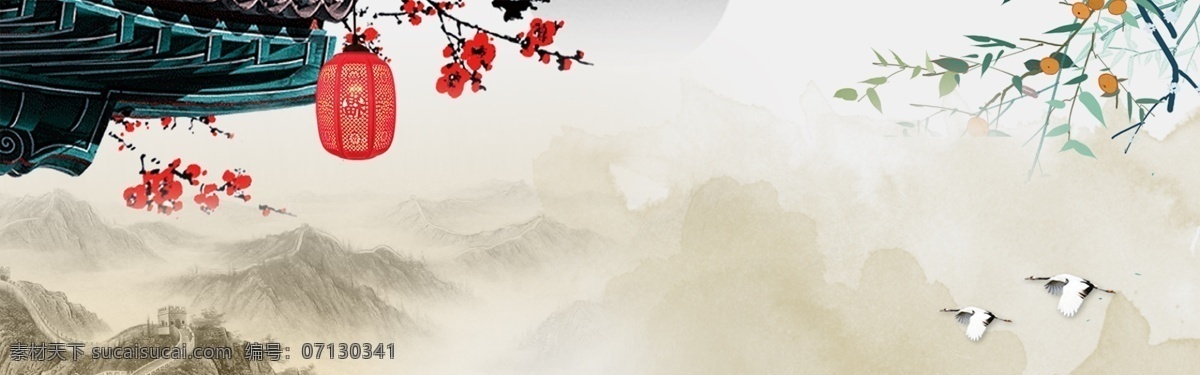 中国 风 banner 背景 中国风 古风 水墨 手绘 中国画 花草 梅花 兰草 竹子 枝条 麻雀 蜻蜓 蝴蝶 远山 山水 回形纹边框 古典 传统 海报 矢量素材 水墨山水画 墨迹晕染 唯美 底纹 海报展板 海报背景 复古 简约 大气 文艺 墨迹 泼墨 渲染 中国风素材