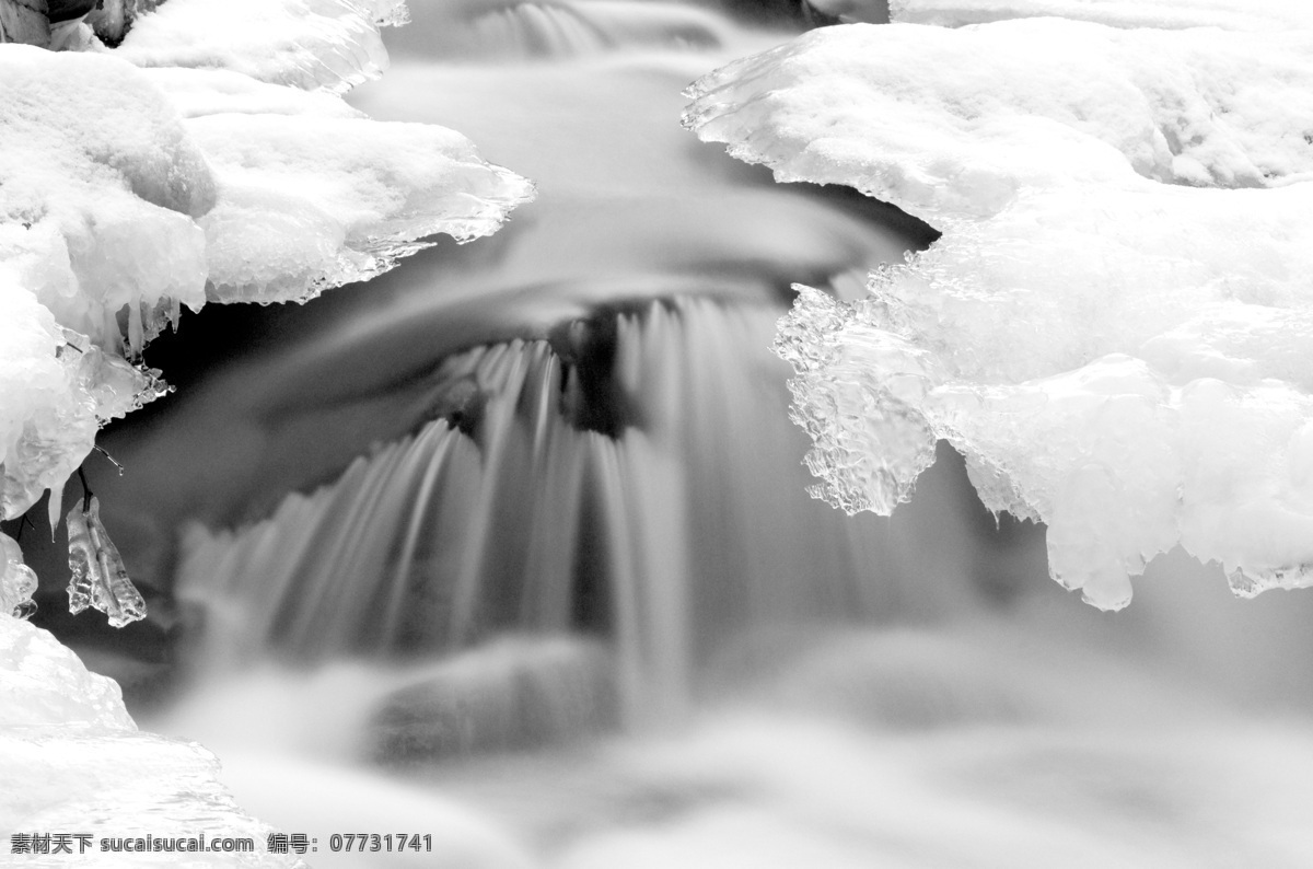 春天 冰雪 小溪 美丽小溪风景 小溪流水 水流 冰雪融化 冰凌 冰块 春天的白雪 山水风景 风景图片