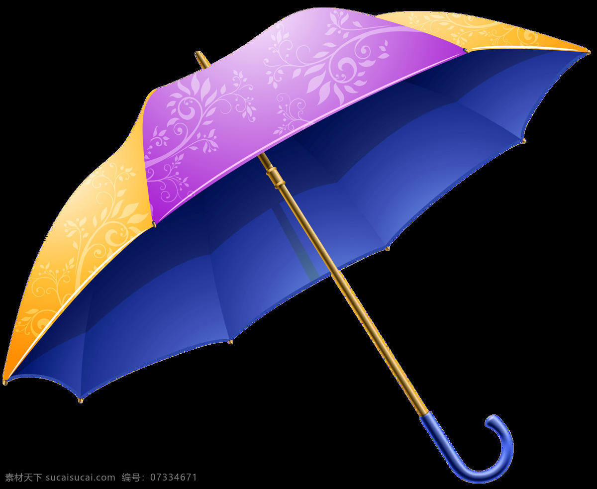 实物 彩色 雨伞 元素 浪漫 水珠 烟花 彩色雨伞 免抠