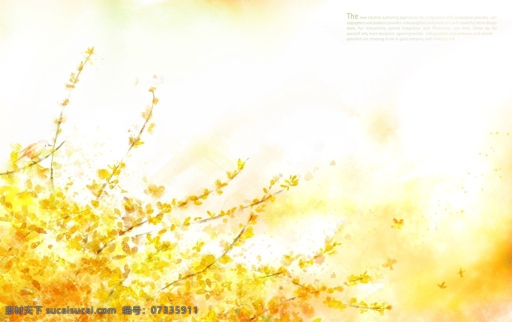 秋季 金黄 树叶 金黄树叶 秋季素材 秋季海报