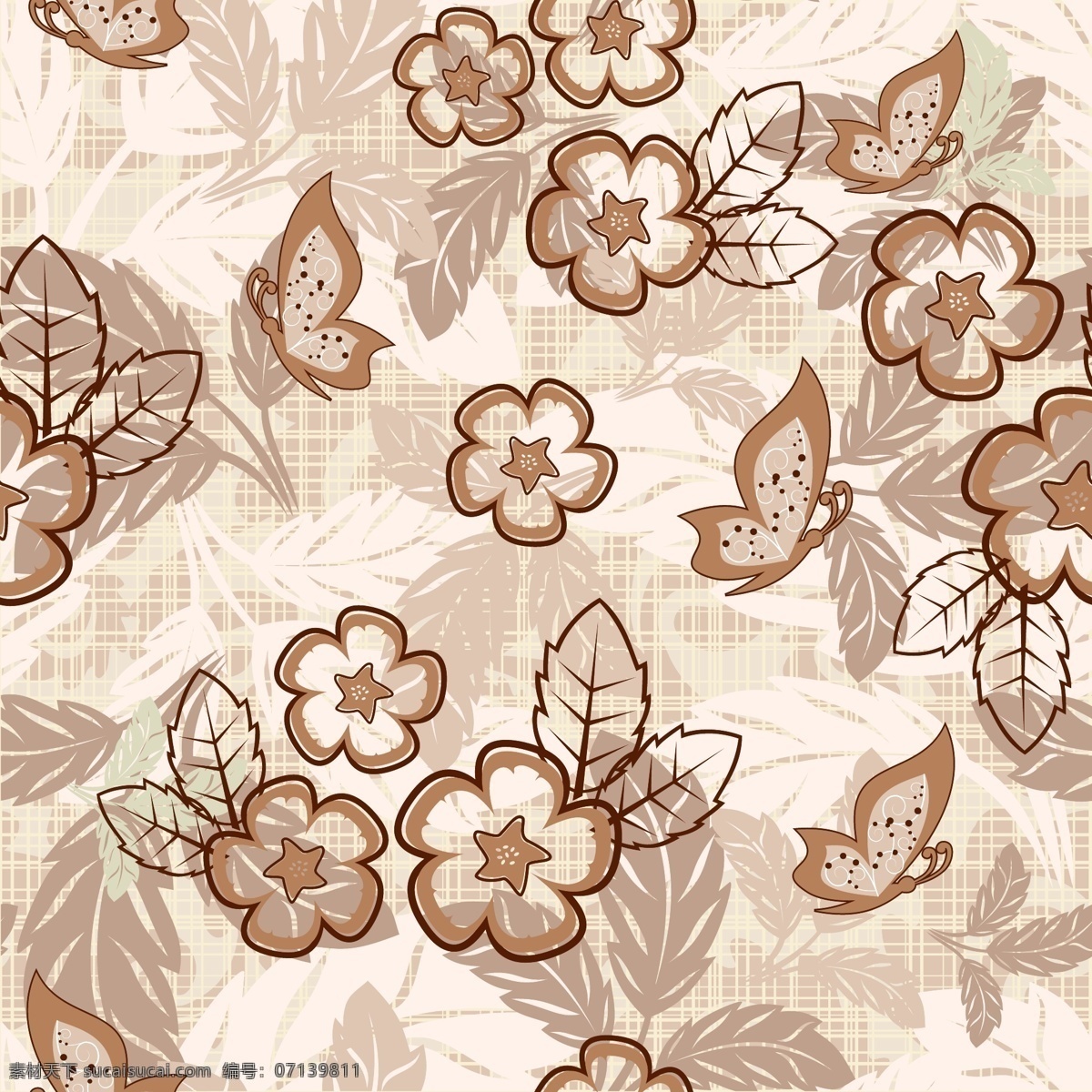 花纹 背景 底纹 蝴蝶 时尚 唯美 矢量图 花纹花边