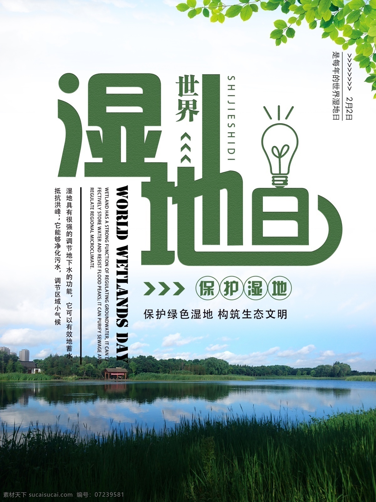 保护湿地 湿地 生态平衡 地保护地球 世界湿地日 湿地风景 城市湿地 湿地保护区 湿地公园 十三五规划 公益广告 环境保护 讲文明树新风 生态保护湿 地生态文明 环保 爱鸟周 绿色家园 地球日 水草 沼泽 沼泽地 森林 森林城市 绿色城市 文明城市