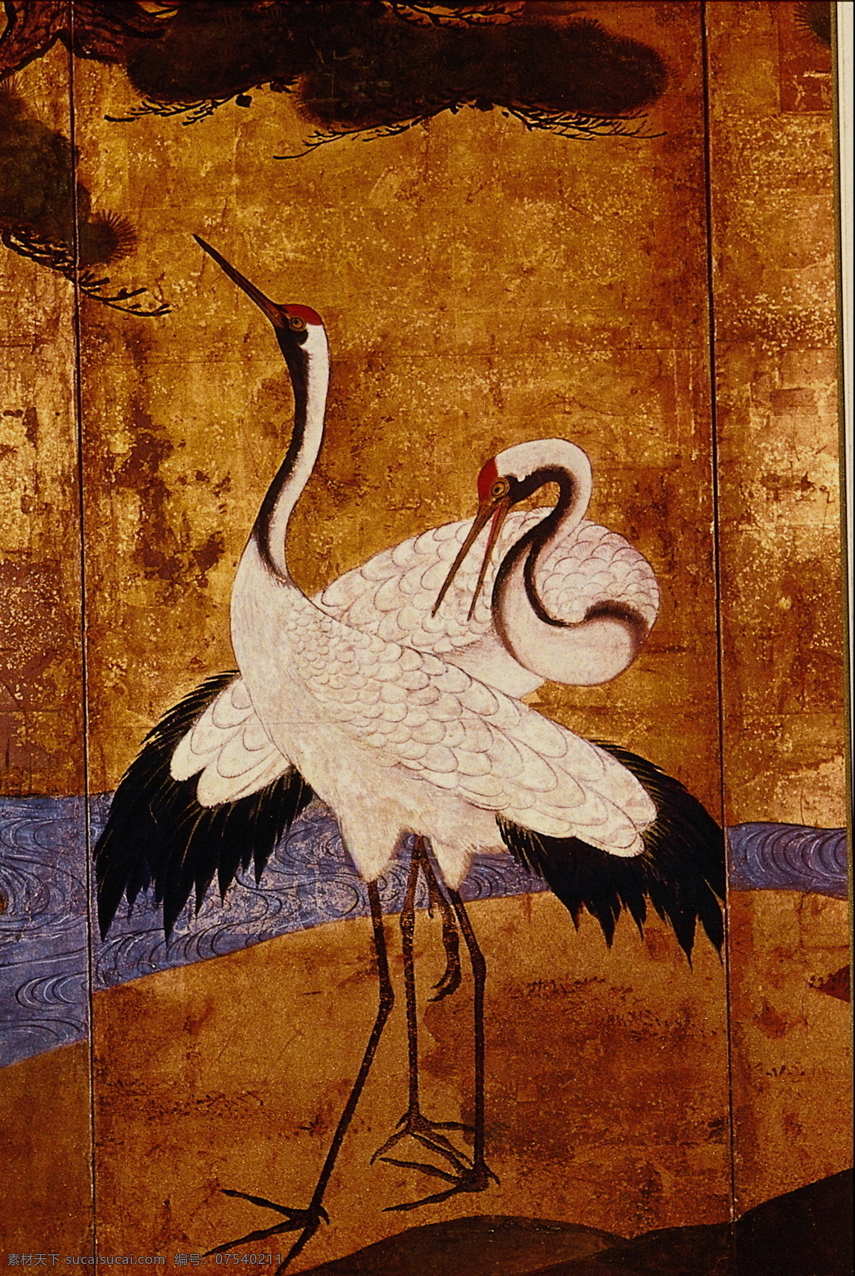 花鸟画 中国 古画 中国古画 设计素材 花鸟名画 古典藏画 书画美术 棕色