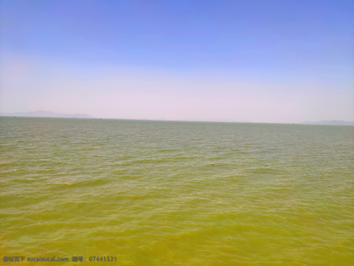 湖 太湖 水天一色 蓝天 旅游摄影 国内旅游