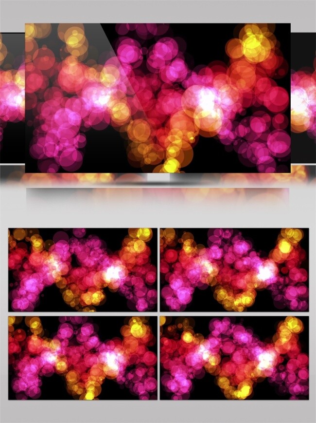 粉色 激光 花蕊 动态 视频 花朵 红色 黄色 视觉享受 手机壁纸 光斑散射