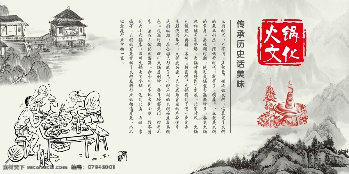 火锅 文化 美食 传统 宣传 展板 火锅文化 餐饮美食 类 海报 展板模板