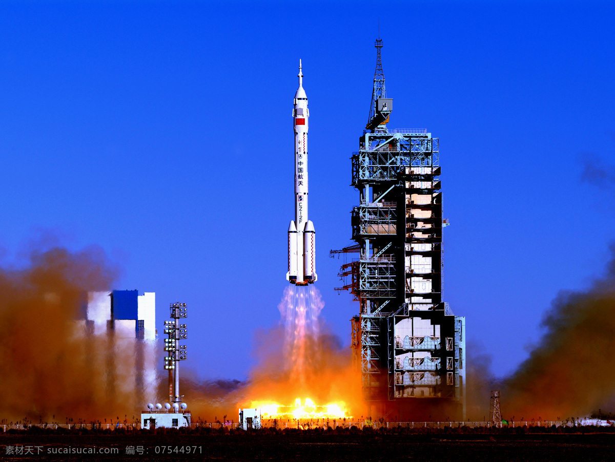 酒泉卫星发射中心 神六发射 中国航天城 火箭发射 神舟飞船 科学研究 现代科技