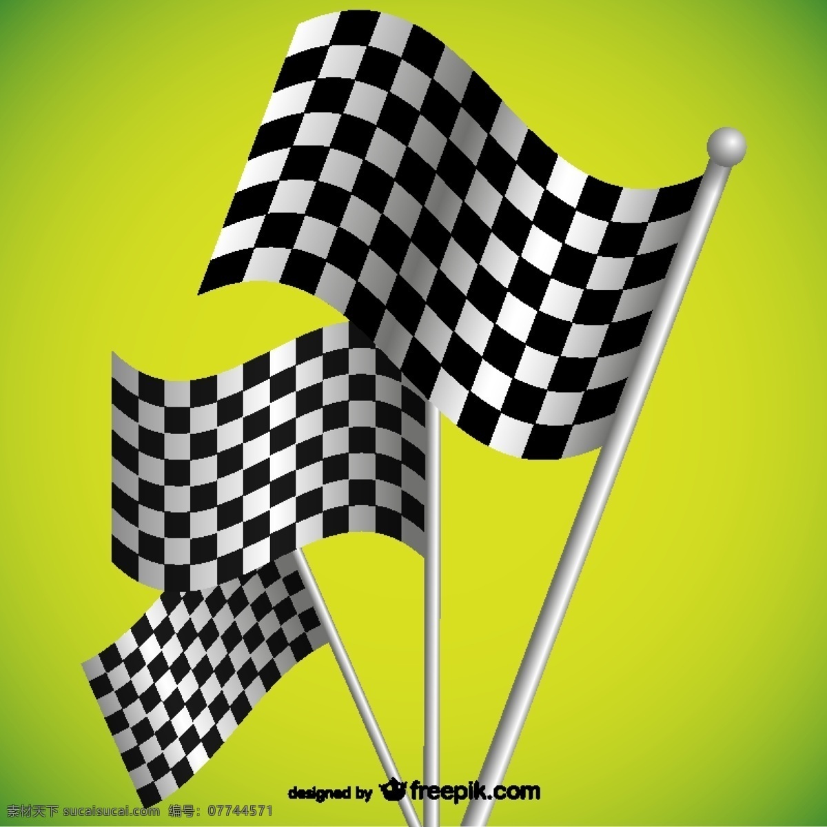 赛车旗帜背景 背景 旗帜 赛车 比赛 竞赛旗 垂直 黄色