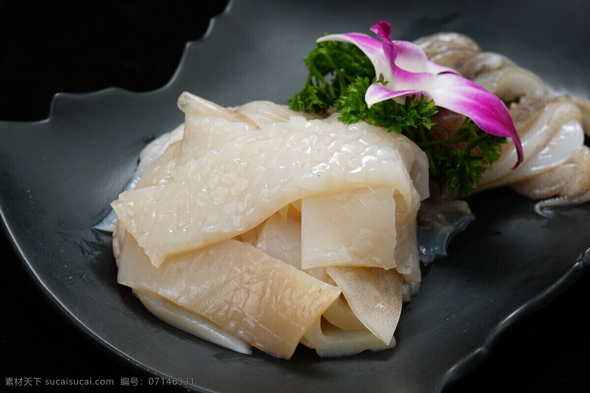 生鱿鱼片 鱿鱼 火锅 鱿鱼片 鱿鱼卷 美食 涮菜 餐饮美食