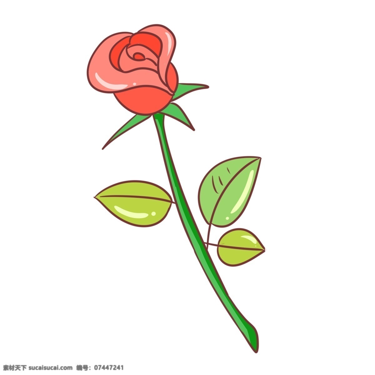 手绘 情人节 玫瑰 插画 红色的玫瑰花 漂亮的玫瑰花 卡通插画 情人节礼物 绿色的椅子