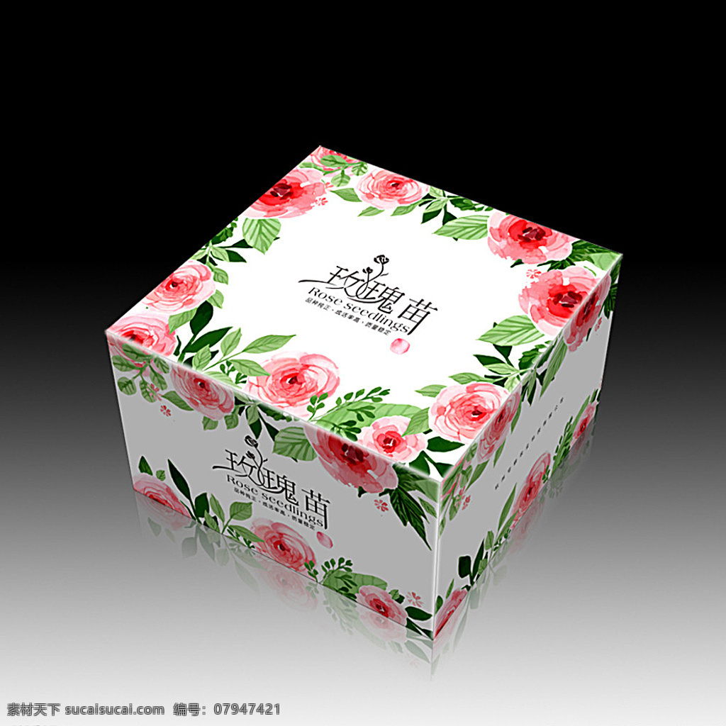 盒子 展开 分层 图 玫瑰 花 包装 精品包装 包装设计 花纹 花瓣 玫瑰花 玫瑰苗 牡丹 黑色