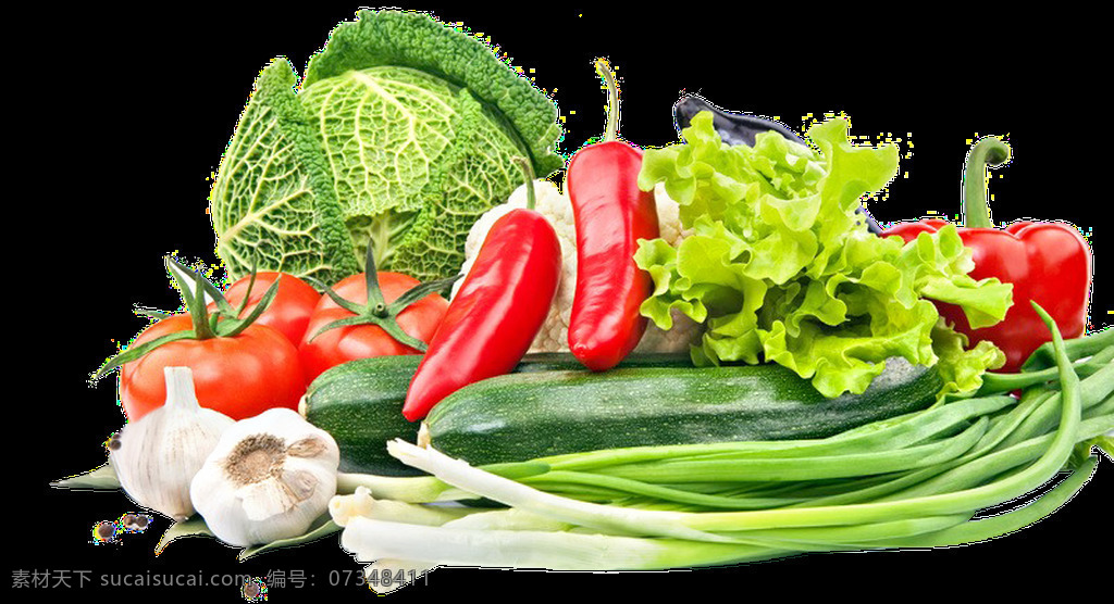 各种 新鲜 蔬菜 组合 红椒 辣椒 免扣素材 蒜头 透明素材 西红柿 装饰图片