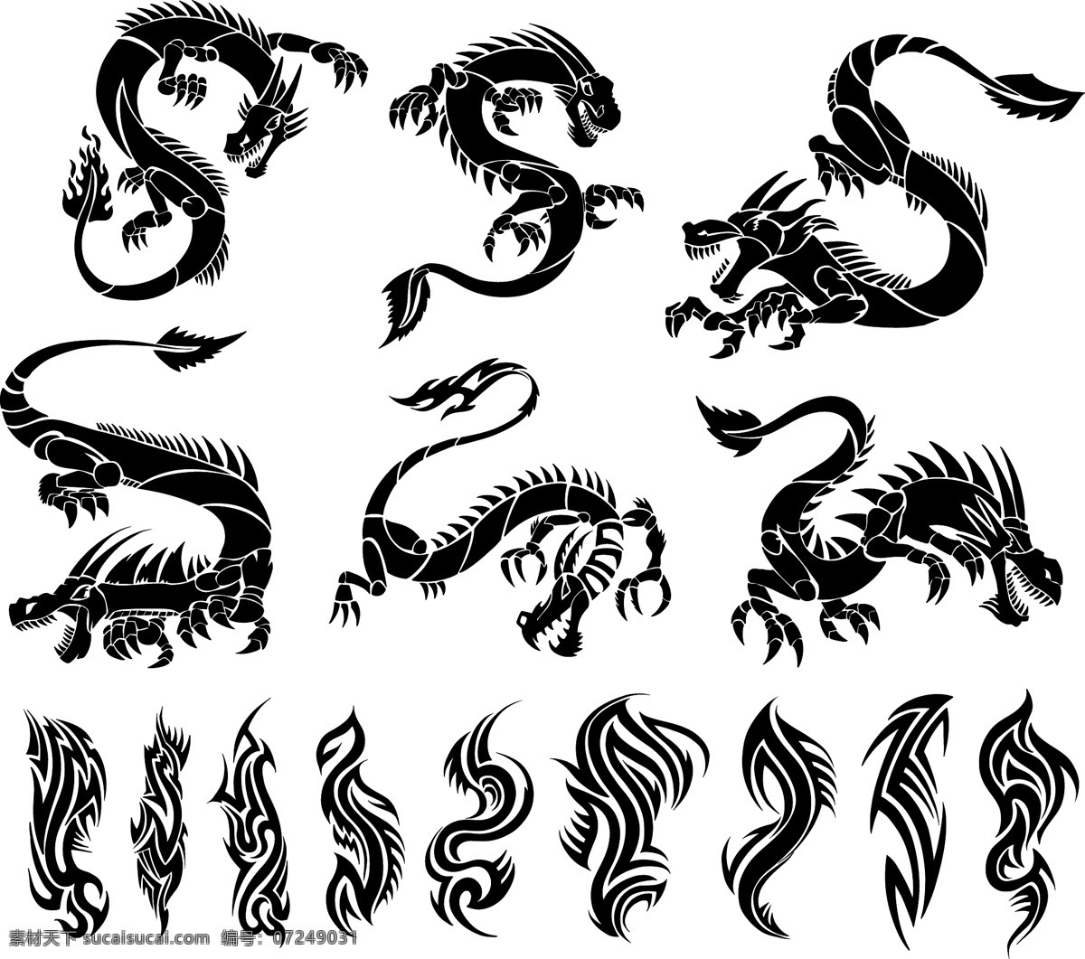 龍紋免费下载 传统文化 矢量图 龍 文化艺术 矢量 其他矢量图