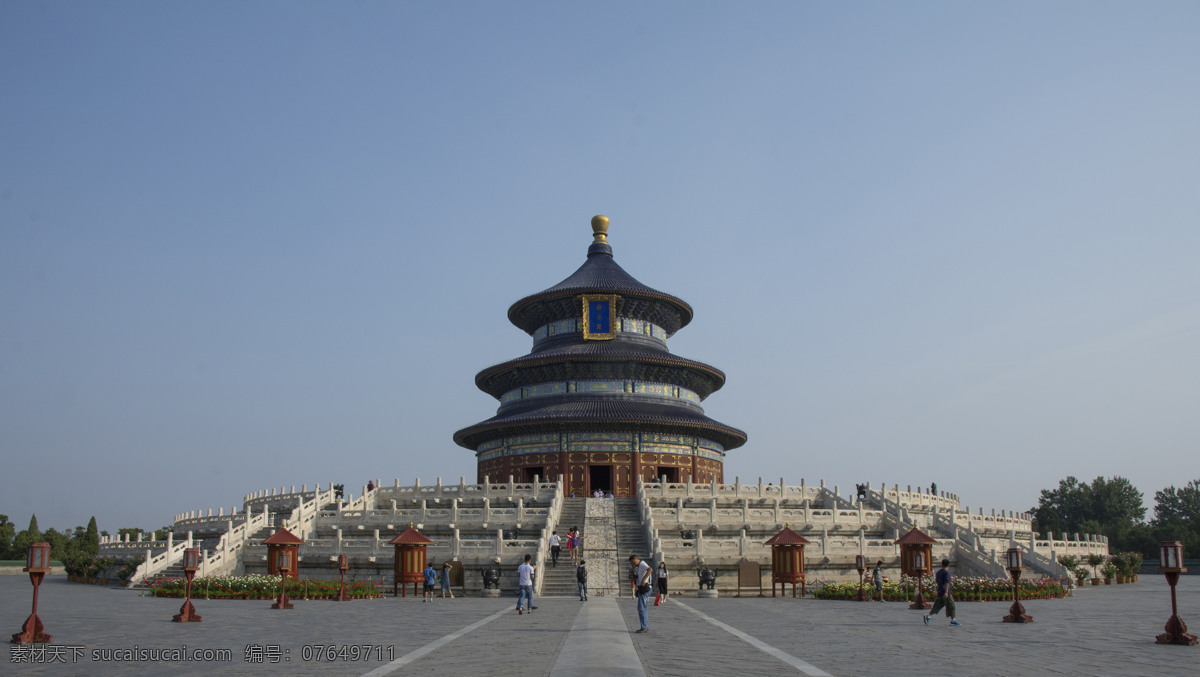 北京 天坛公园 祈年殿 风景 古建筑 祈福 自然景观 风景名胜