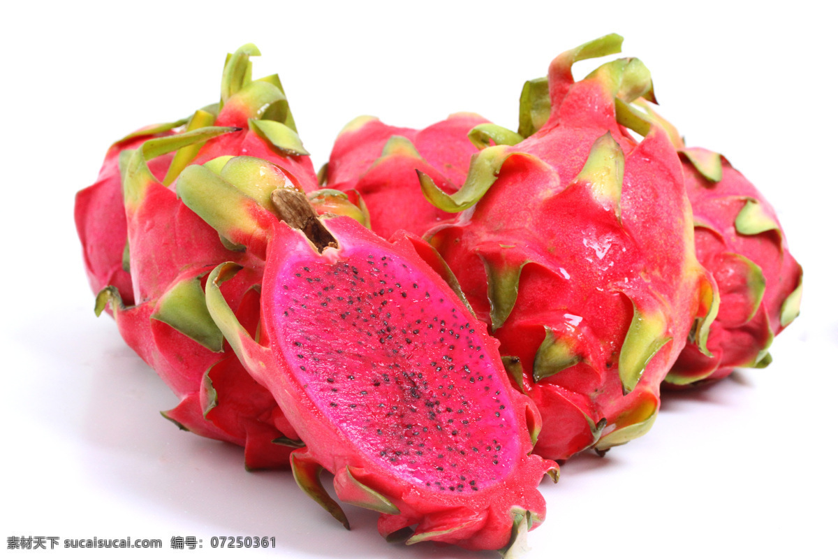 越南火龙果 红心火龙果 火龙果 水果 热带水果 美食 食物 生物世界