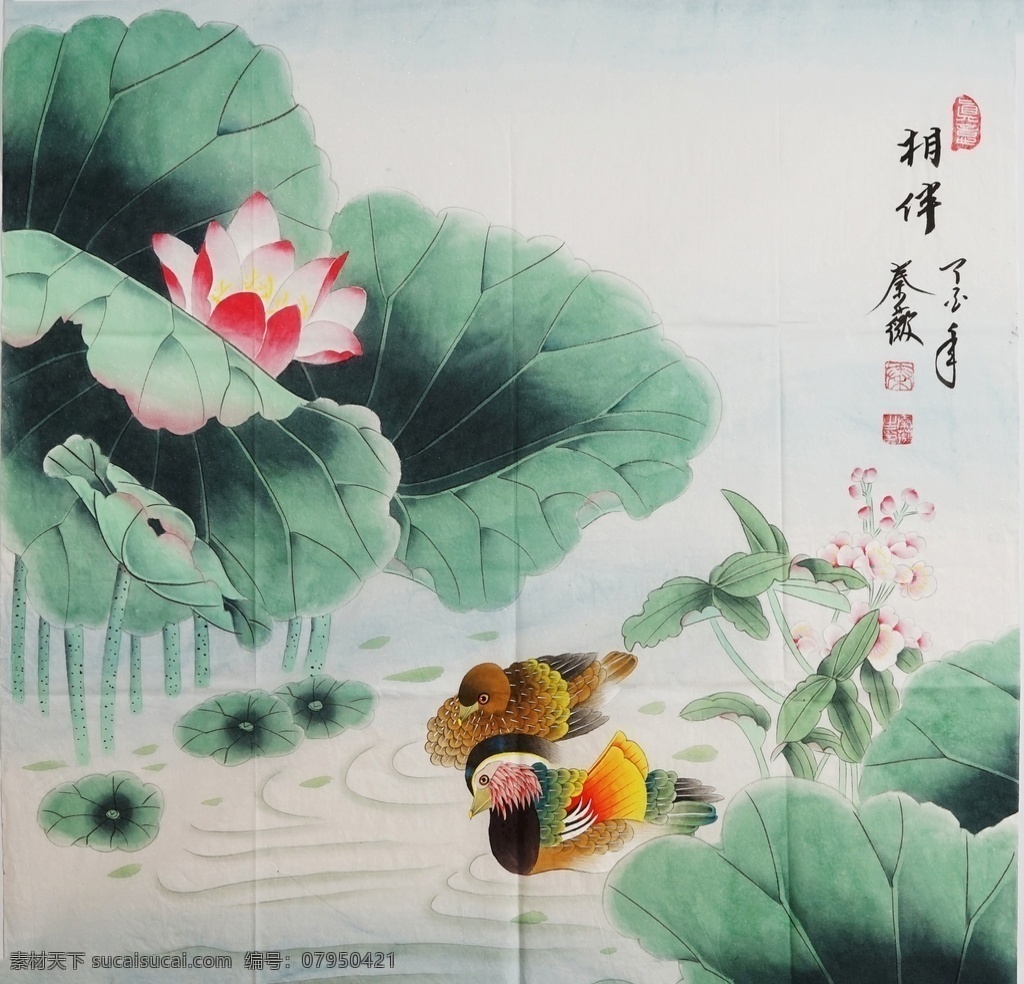 工笔画 工笔 意境 写意 国画 花鸟 绘画艺术 中国风