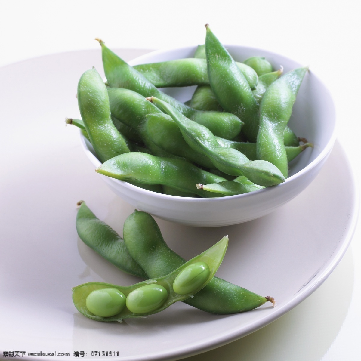 盘子 碗 里 豌豆 豆角 蔬菜 蔬菜图片 餐饮美食