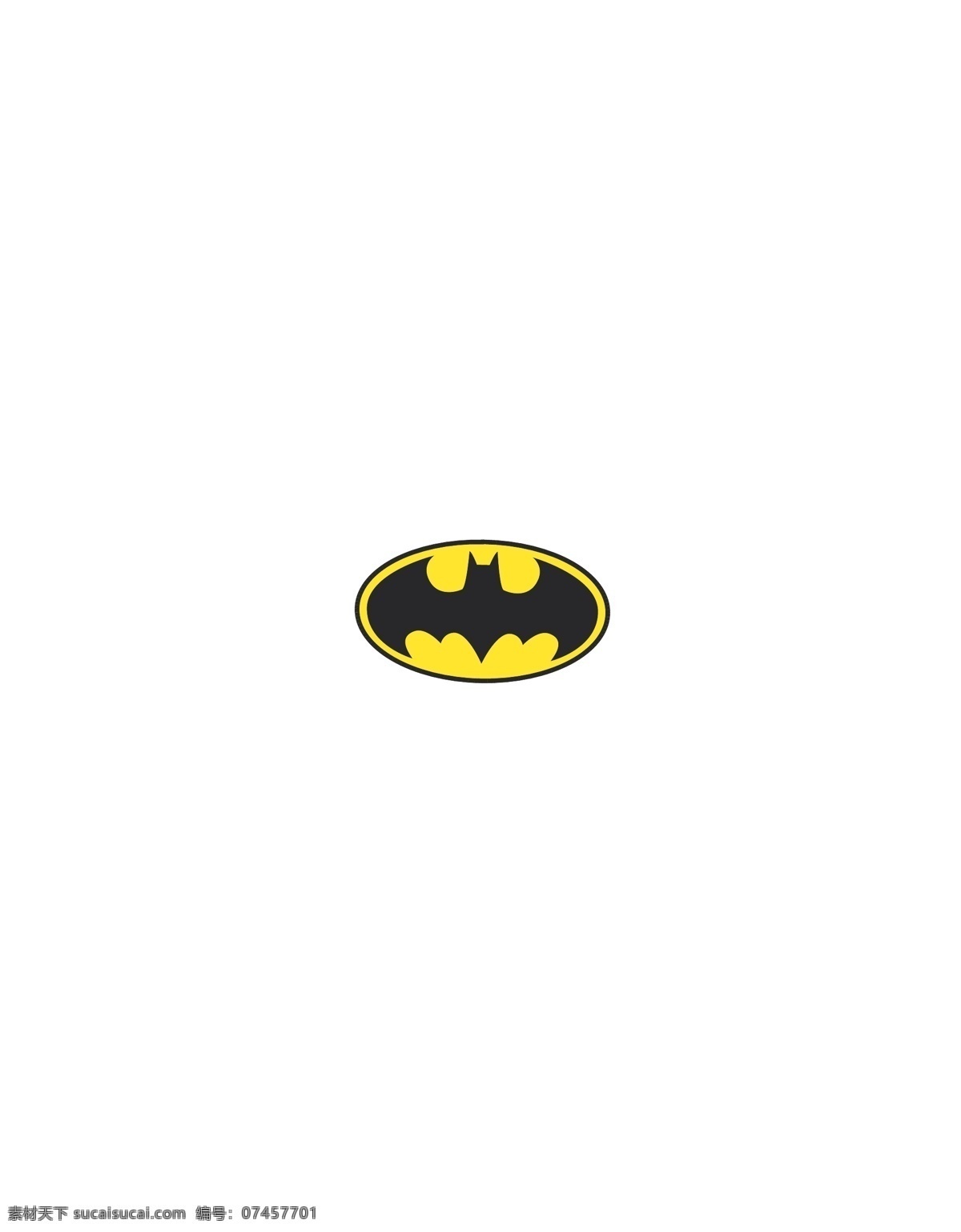 黑色 黄底黑蝙蝠 蝙蝠侠标 标志