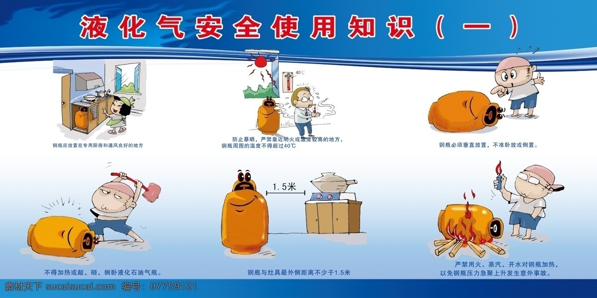 液化气 安全 使用 知识 展板 液化石油气 宣传 煤气罐 液化气罐 卡通 小人 安全知识 卡通小人 各类展板 分层