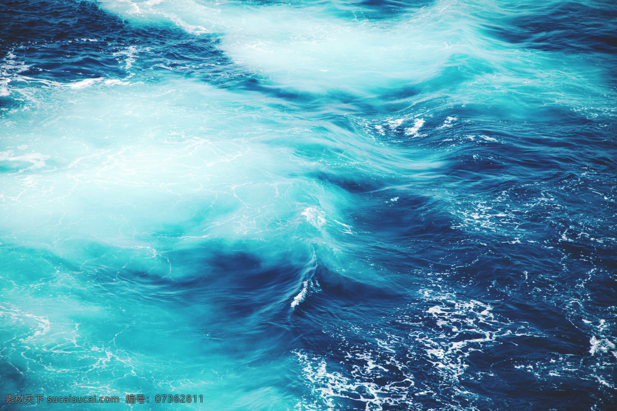 蓝色的海浪 蓝色 底纹 纹理 背景 海景 水 海水 风景 海洋 波浪 波纹 底图 自然景观 山水风景