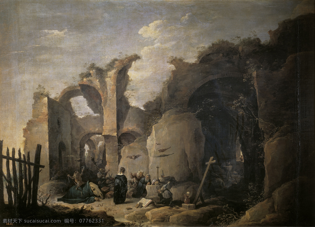 abad 大师 画家 古典 画 建筑 景物 装饰画 油画 antonio san de tentaciones david teniers 人物 高清 西方 国外 现代 家居装饰素材