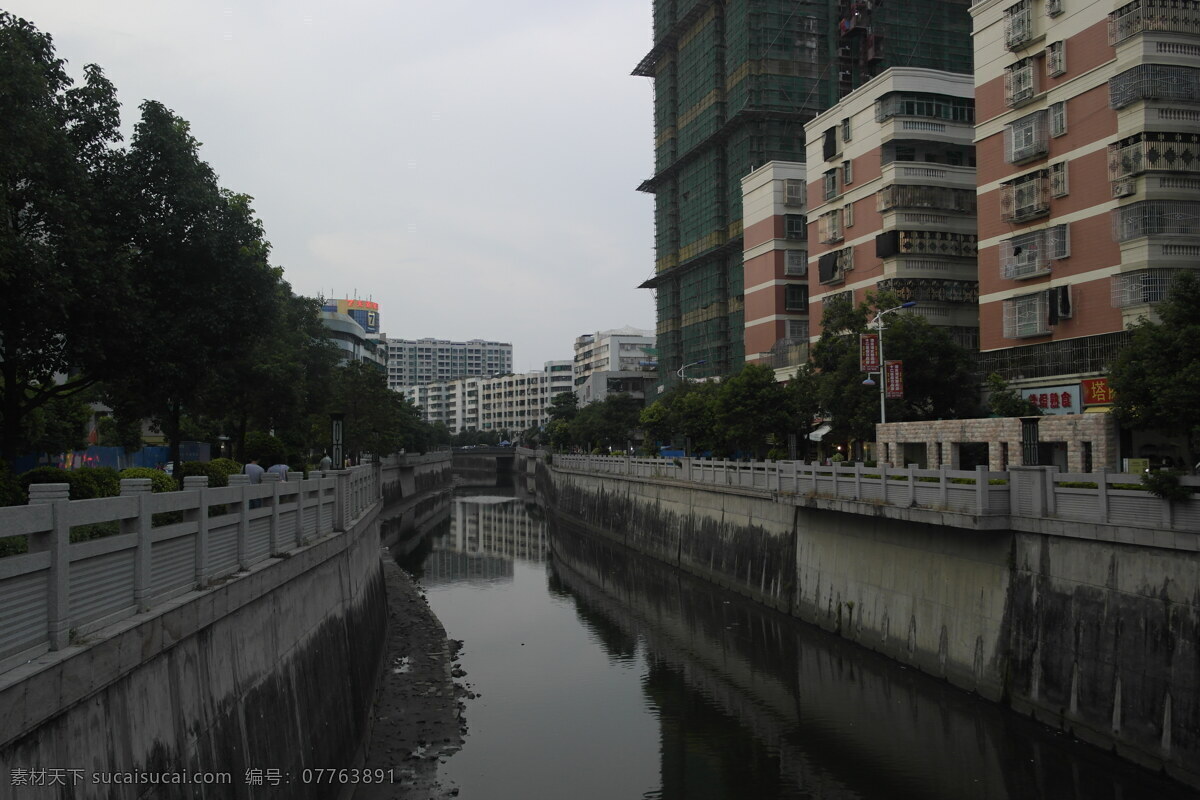 汕头市 潮阳 区 护城河 景色 汕头 潮阳我 潮阳护城河 潮阳景色 自然景观 建筑景观