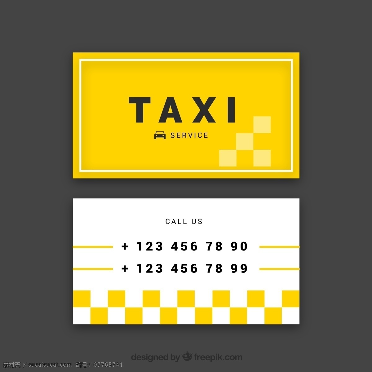 商业名片 名片 矢量名片 国外名片 抽象名片 企业名片 抽象 出租车 司机 出租车名片 黄色