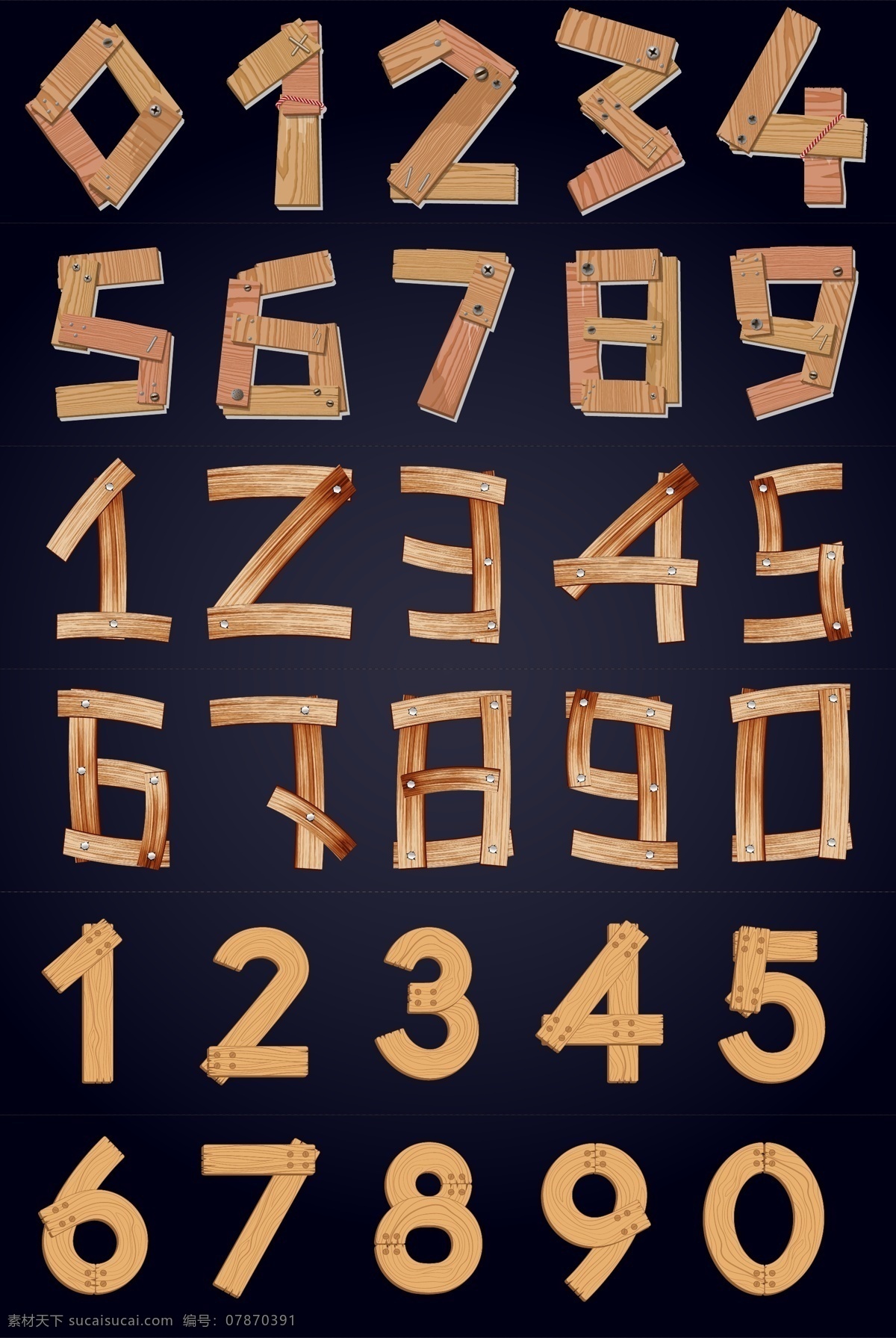 矢量 木板 创意 艺术 数字 矢量数字 木板数字 创意数字 艺术数字 木纹数字 卡通数字 彩色数字 数字图标 时尚数字 现代数字 倒计时数字 组合数字 数字字母 标志图标 其他图标