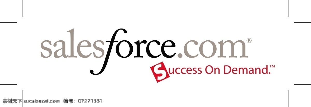 salesforce com 标志 标识为免费 白色