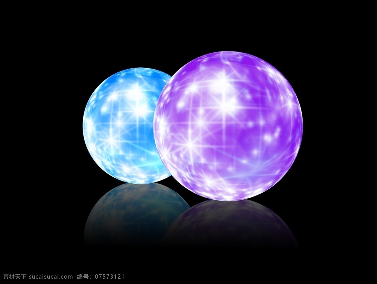 魔幻球 紫色星星 球体 星星 梦幻球体 分层 源文件