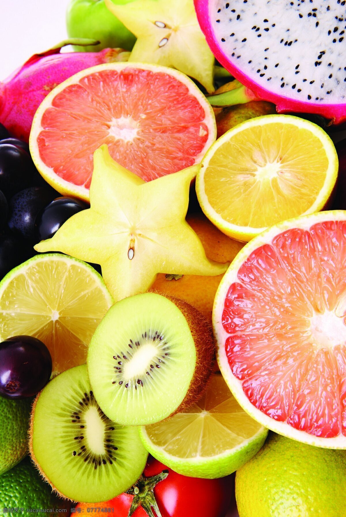 切开的水果 素食 沙拉 拼盘 水果拼盘 食物 蔬菜 食品 新鲜 美味 美食 蔬菜水果 水果 水果蔬菜 生物世界