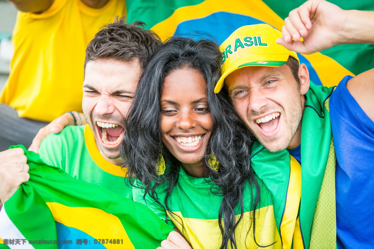 疯狂 球迷 帅哥美女 足球 巴西 巴西球迷 狂欢球迷 体育运动 生活百科