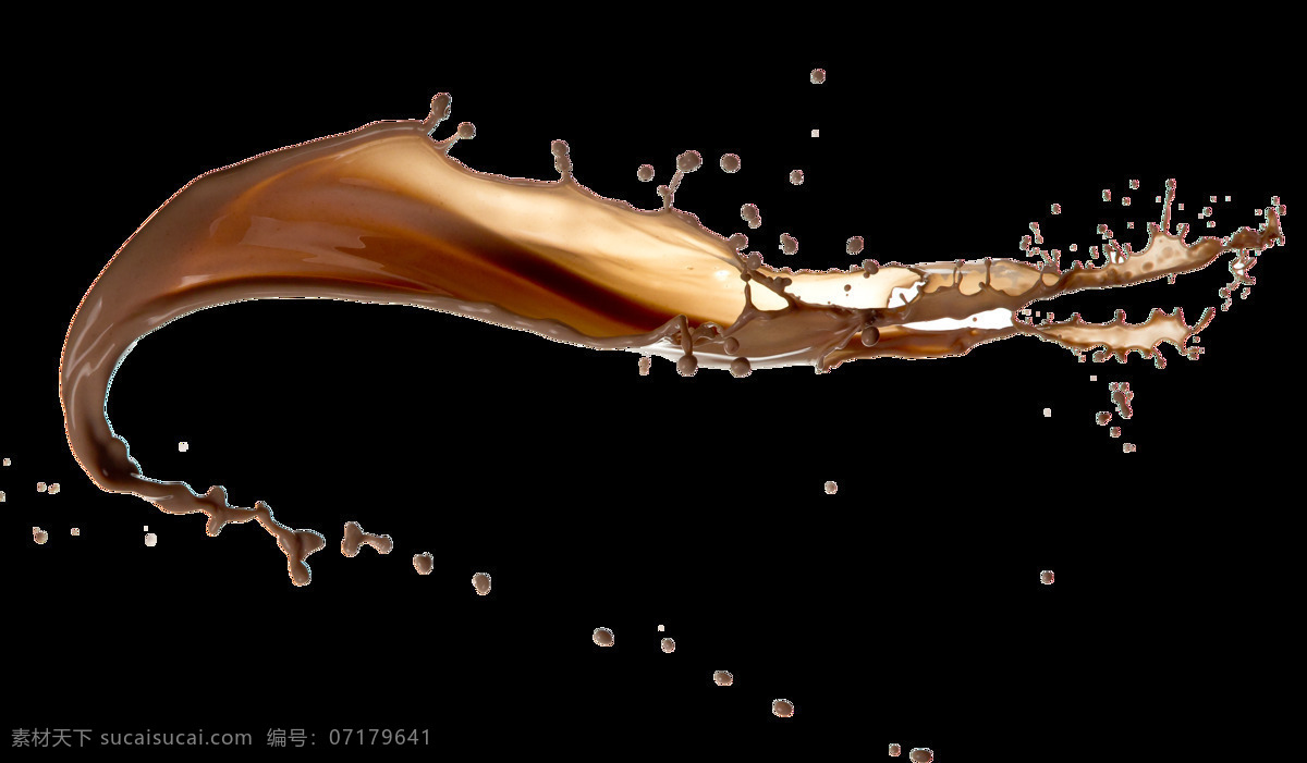 可乐 飞溅 效果 元素 褐色果汁 饮料 咖啡 免抠 效果素材