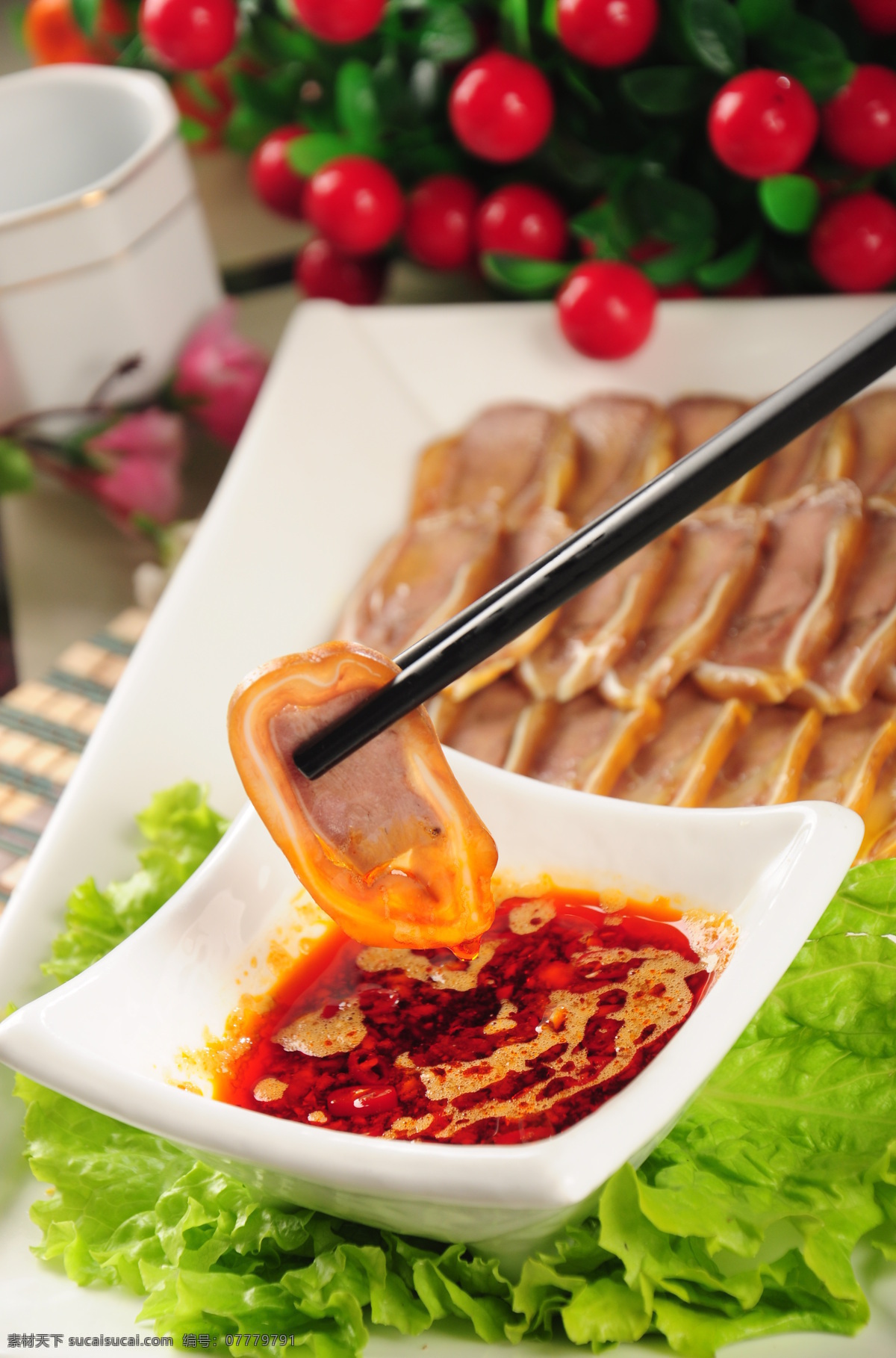 银丝口条 口条 猪舌头 冷拼 舌头 凉菜 餐饮美食 传统美食