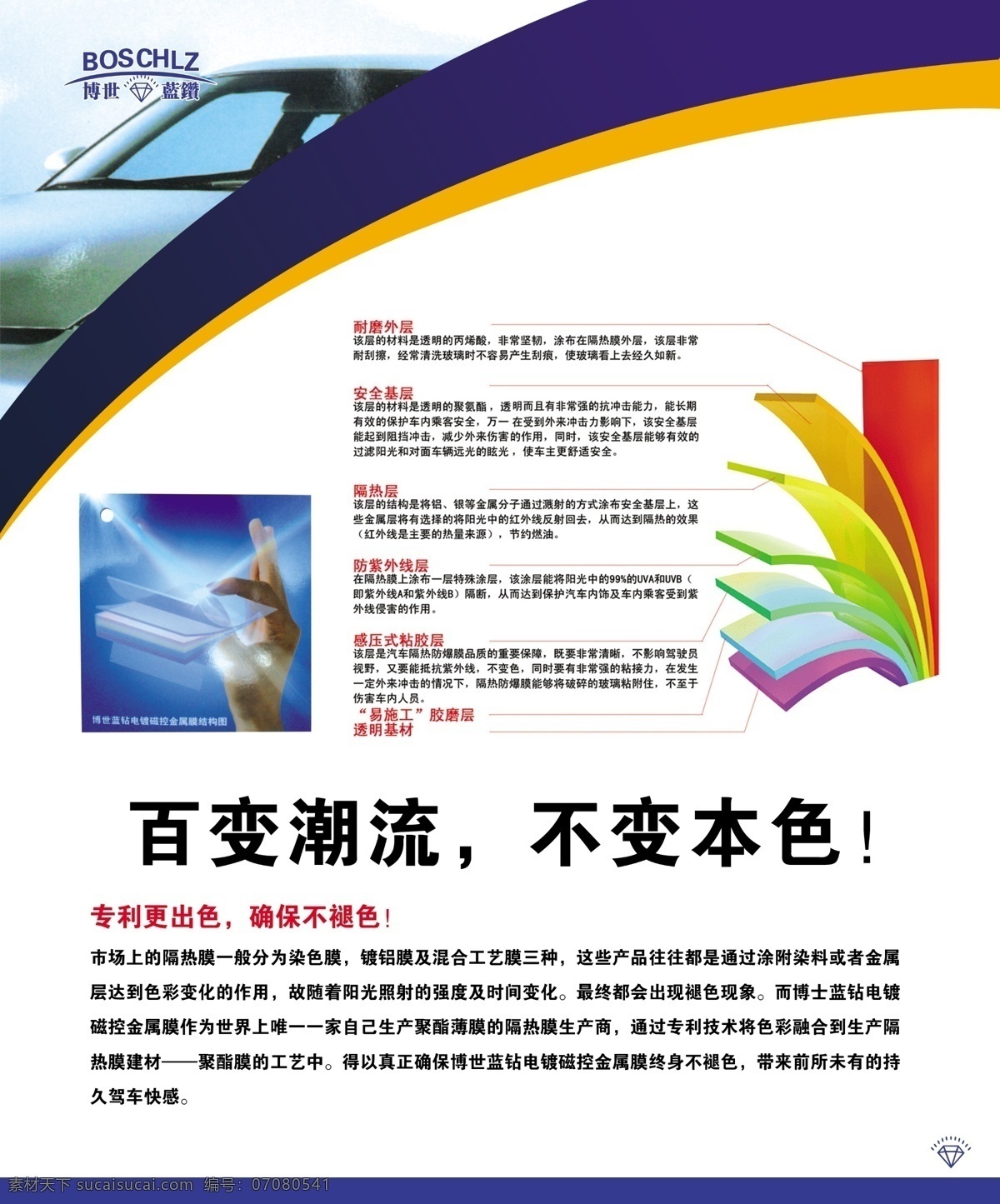 汽车膜 博士蓝钻 汽车 洗车 刷车场 展板 车膜 汽车内室 包装设计 广告设计模板 源文件 白色