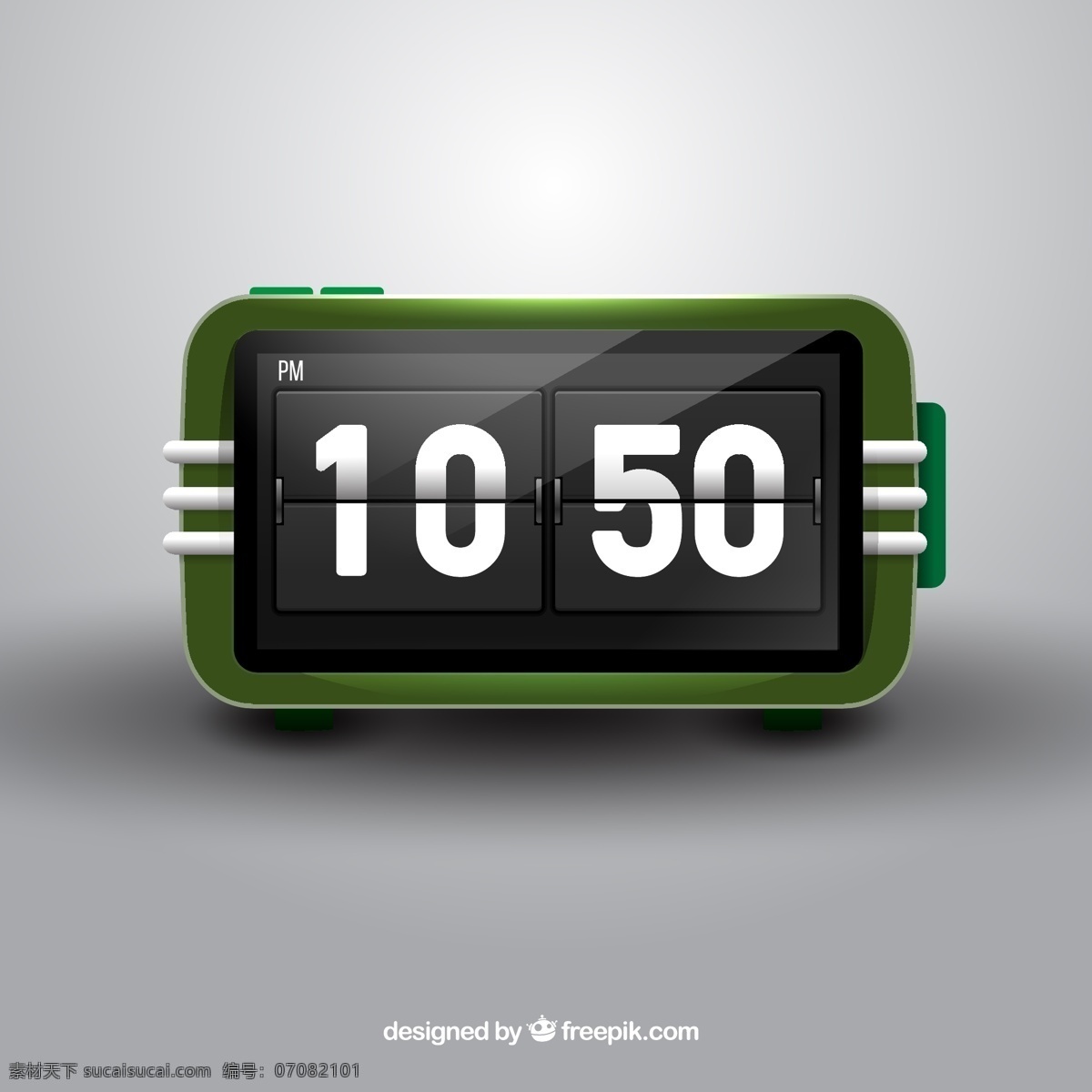 绿色电子时钟 绿色电子表 绿色 电子 时钟 时间 平面素材