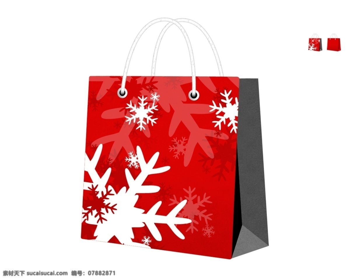 礼品袋素材 礼品袋 购物袋 广告袋 手提袋 红袋子 分层