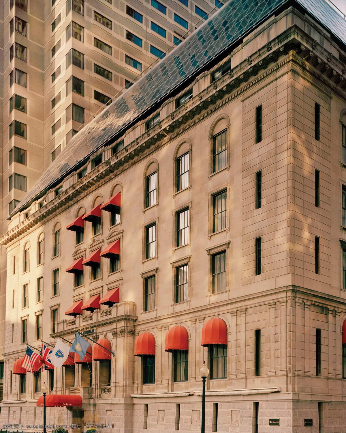 波士顿 朗 廷 酒店 建筑 石材 外墙 朗廷酒店 风景 生活 旅游餐饮