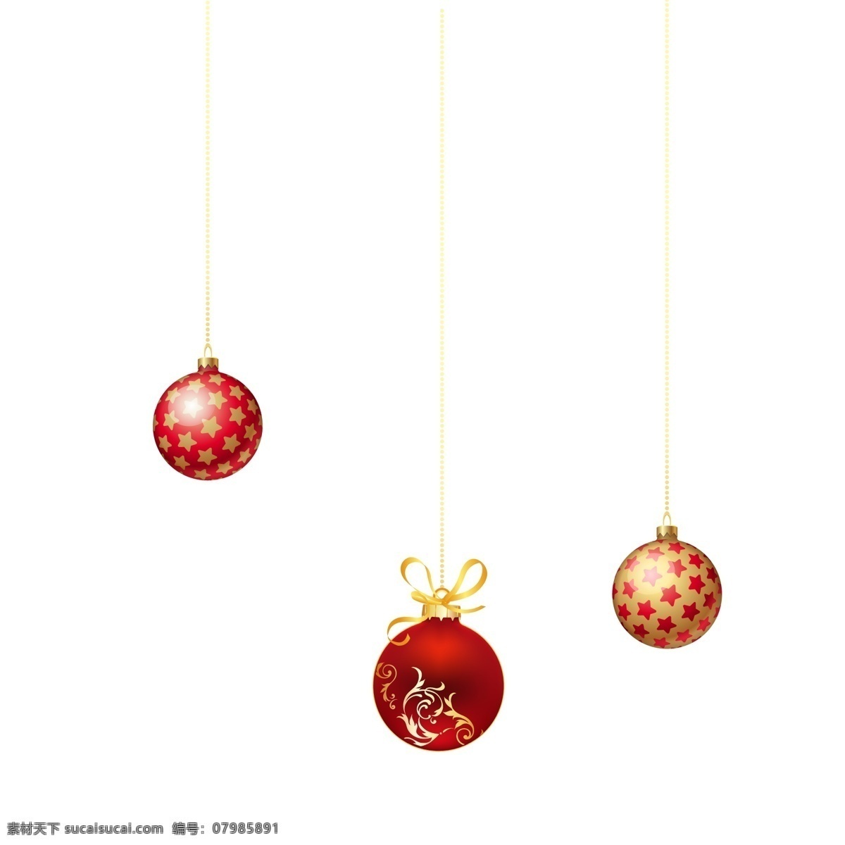 彩色 创意 圣诞 彩蛋 元素 装饰 悬挂 绳子 节日 喜庆 纹理