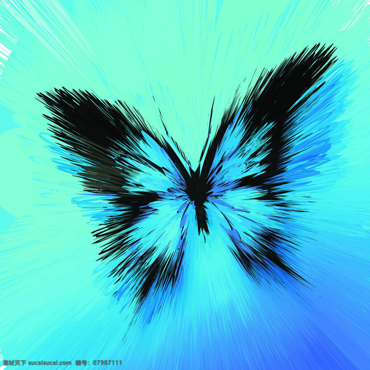 蓝色蝴蝶花纹背景素材图片下载-素材编号07987111-素材天下图库