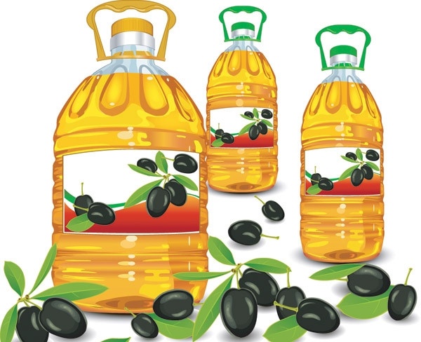 食用油 橄榄油 葵花籽油 葵花 矢量素材 其他矢量 矢量
