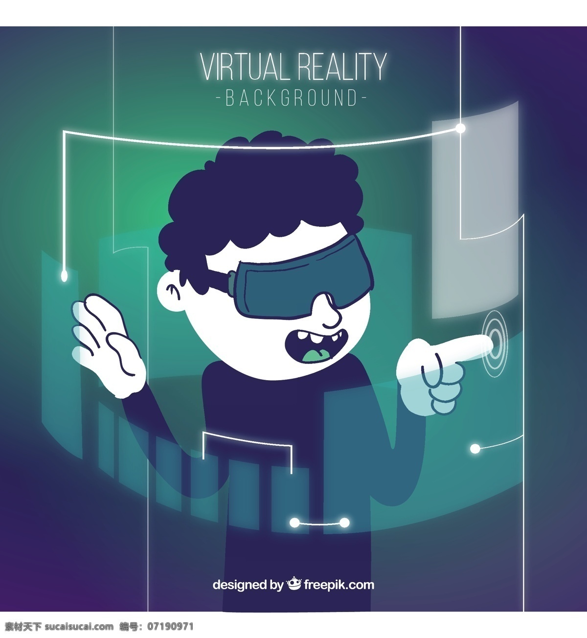 男孩 背景 虚拟现实 技术 手 字符 手绘 数码 眼镜 游戏 技术背景 视频 现代 科技 创新 视频游戏 网络 未来派 视觉 现代背景 数字背景