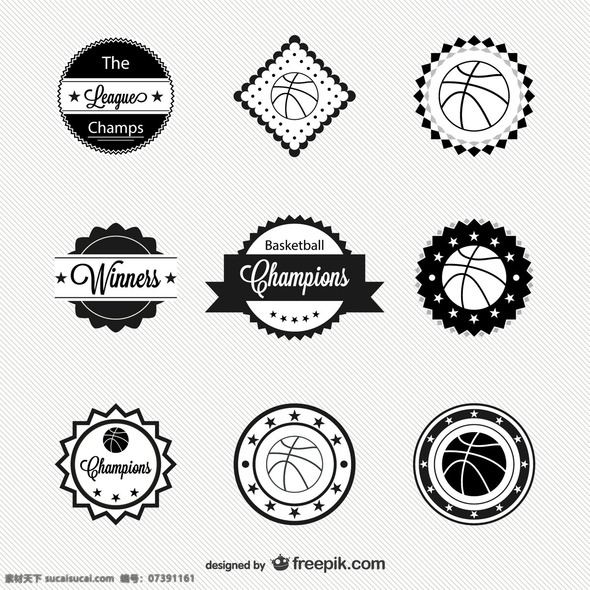 黑人篮球标签 标志 徽章 运动 模板 标志设计 篮球 体育 图形 背景 布局 游戏 黑色背景 平面设计 黑色 白色