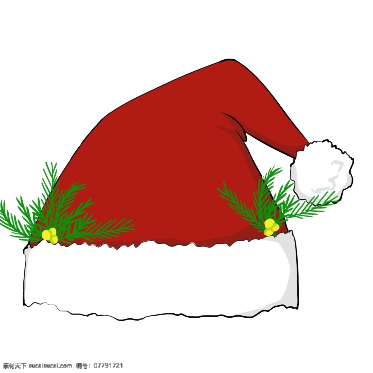 卡通 红色 圣诞 帽 插画 红色圣诞帽 帽子 圣诞节 装饰图案 圣诞快乐 红色帽子 圣诞老人帽子 圣诞帽插画
