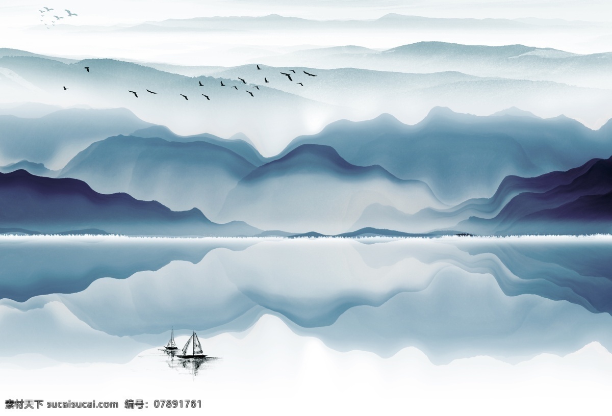 山水背景墙 山水背景 水墨 水墨山水背景 水墨山水墙 中国风山水 展板模板