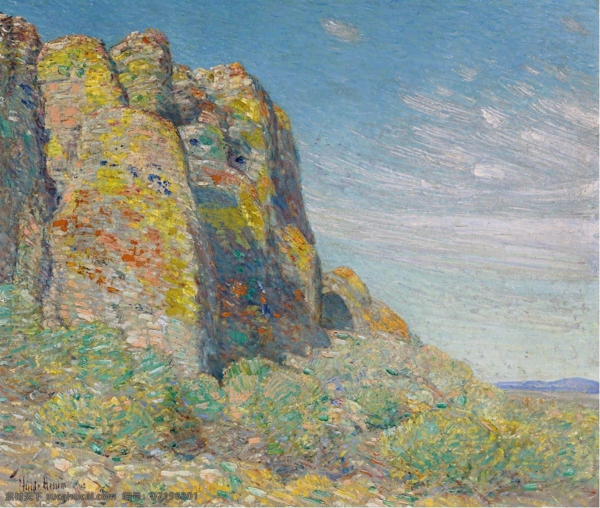 1908 大师 画家 风景画 静物 油画 建筑 装饰画 desert harney hassam childe frederick 人物 高清 西方 国外 现代 家居装饰素材