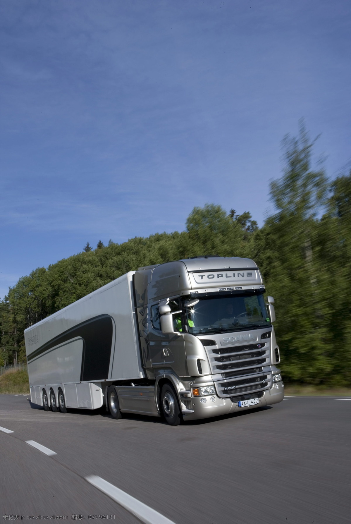 斯堪尼亚 厢式货车 重型卡车 大车头 加长型车身 柴油发动机 大马力 大吨位 运输工具 载重卡车 瑞典生产制造 现代交通工具 交通工具 现代科技