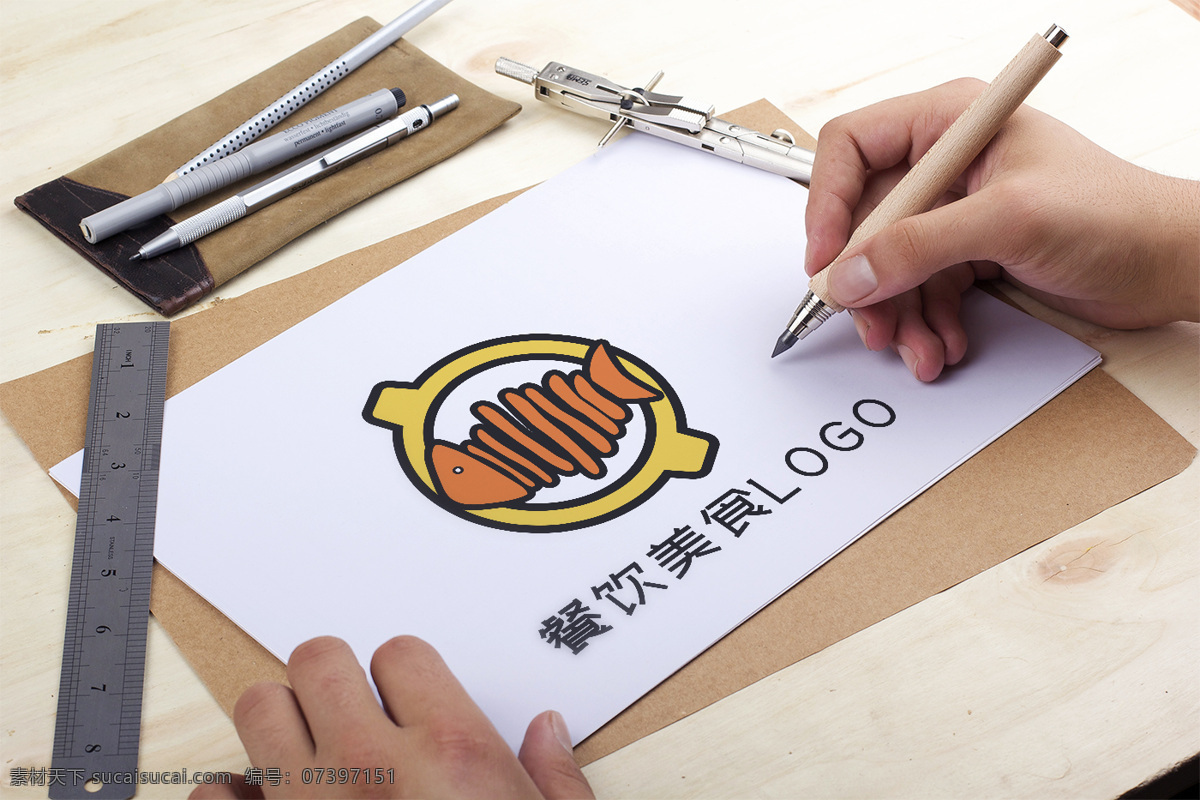 餐饮美食 logo 餐饮logo 鱼logo 企业logo 公司logo 时尚logo 美食logo 图案logo 大气logo 简洁logo