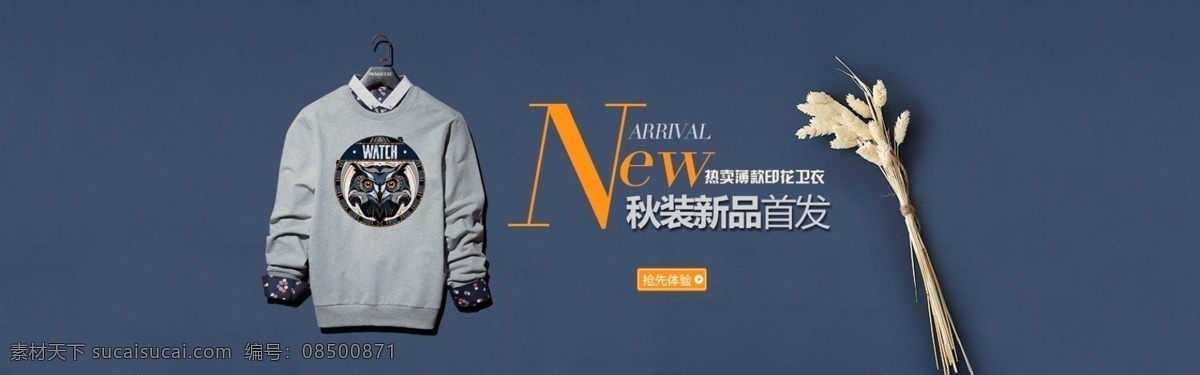 新品卫衣 新品 淘宝素材 淘宝设计 淘宝模板下载 蓝色